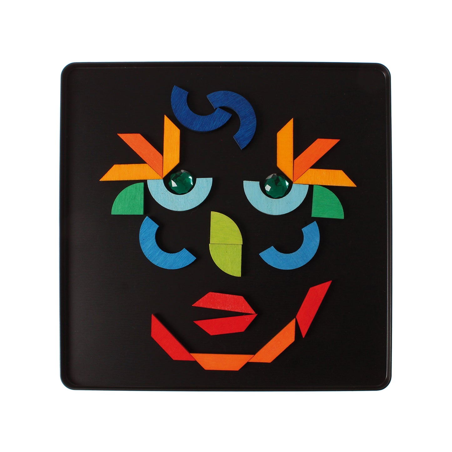 Magnétique Puzzle Triangle, Carré, Cercle avec Pièces Scintillantes