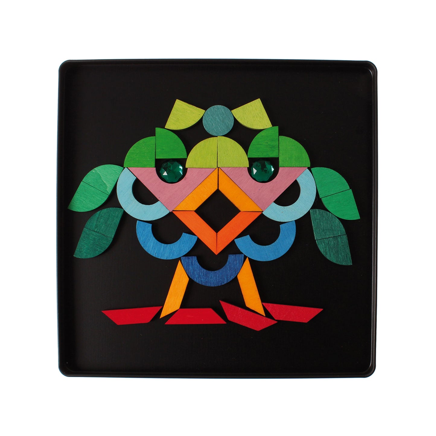 Magnétique Puzzle Triangle, Carré, Cercle avec Pièces Scintillantes