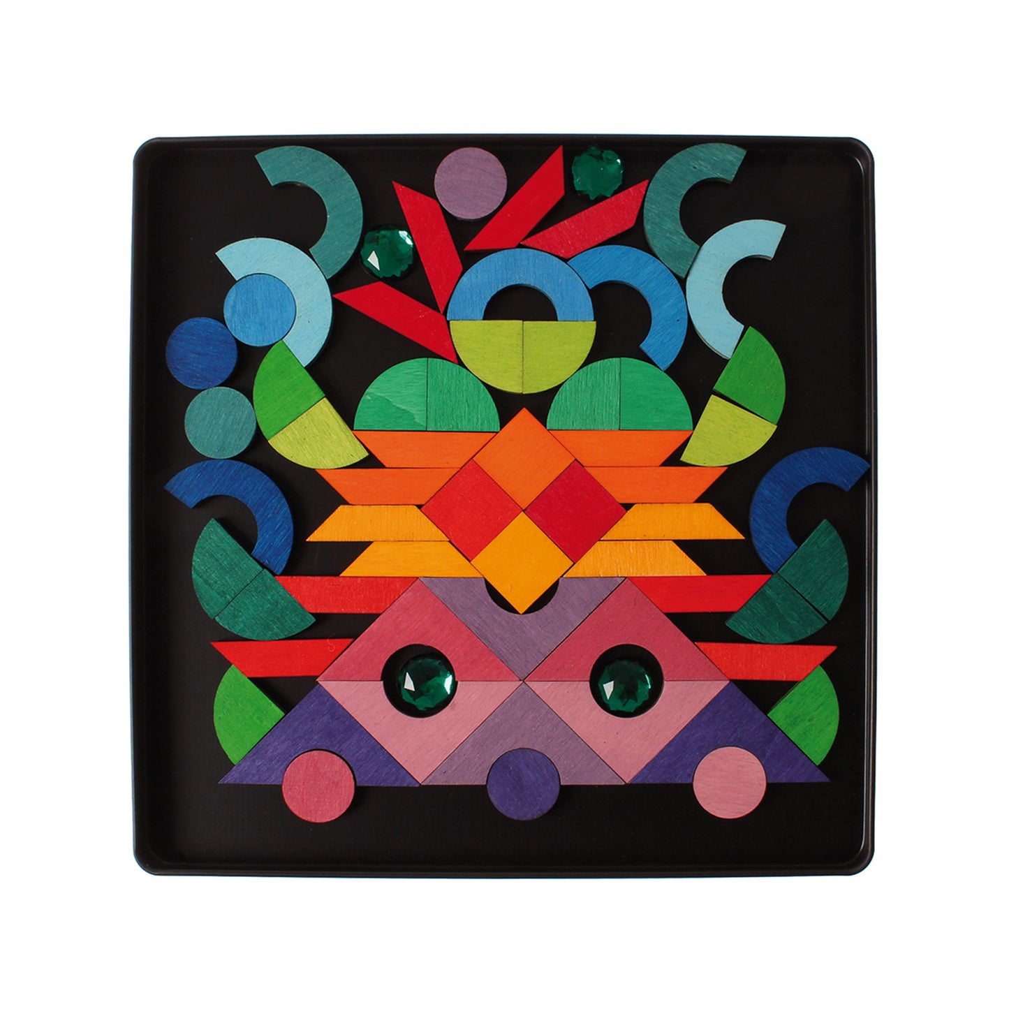 Magnétique Puzzle Triangle, Carré, Cercle avec Pièces Scintillantes