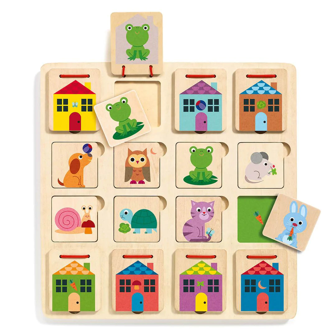 puzzle cache-cache cabanimo en bois