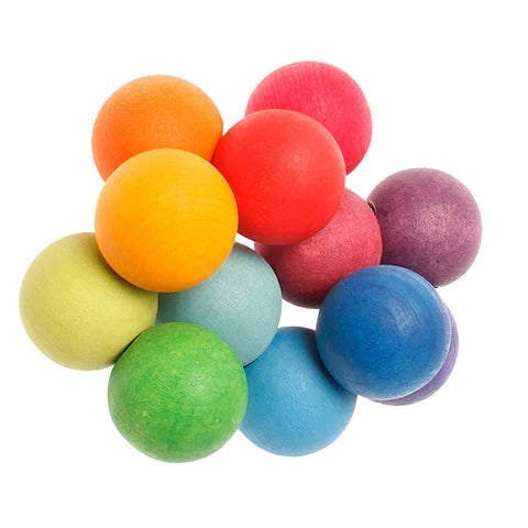 Hochet Perles multicouleurs