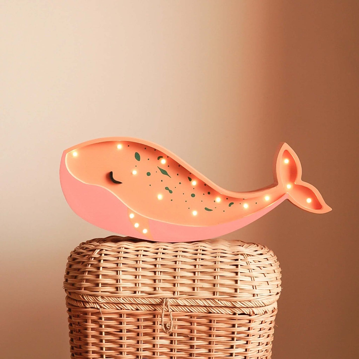 Lampe en bois de baleine/Whale Wooden Lamp