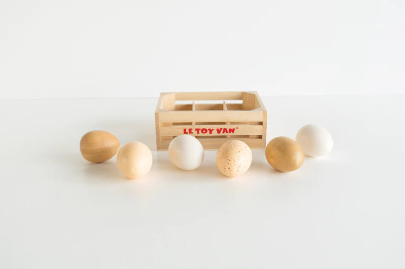 Caisse d'oeufs en bois