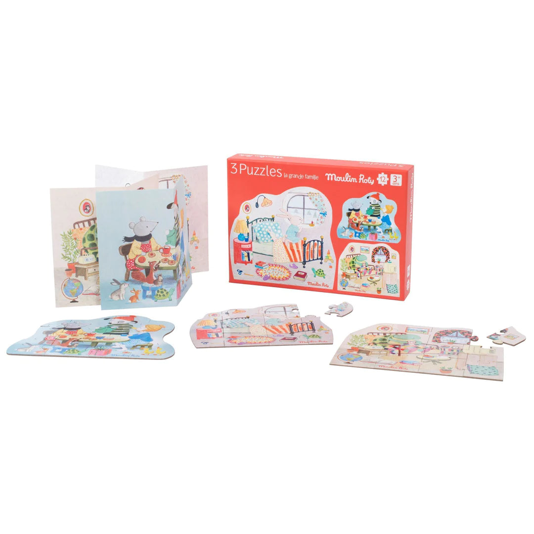 la grand famille - lot de 3, 12 pièces