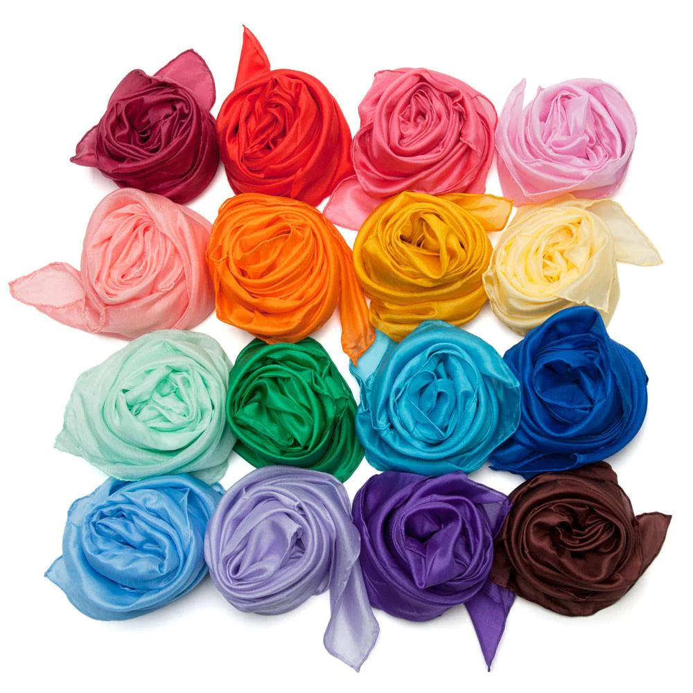 Foulard Soies de jeu de couleur unie