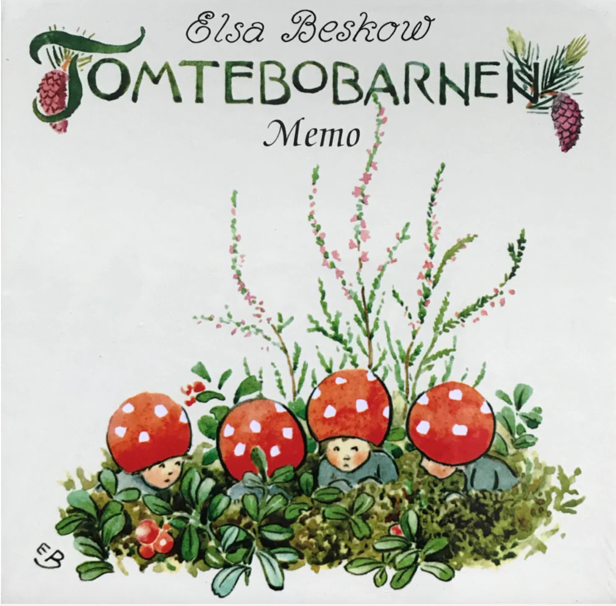 Elsa Beskow Enfants de la forêt "Tomtebobarnen" Jeu de mémoire