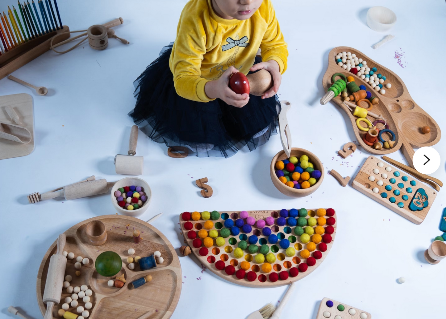 Jouet arc-en-ciel pour apprendre,