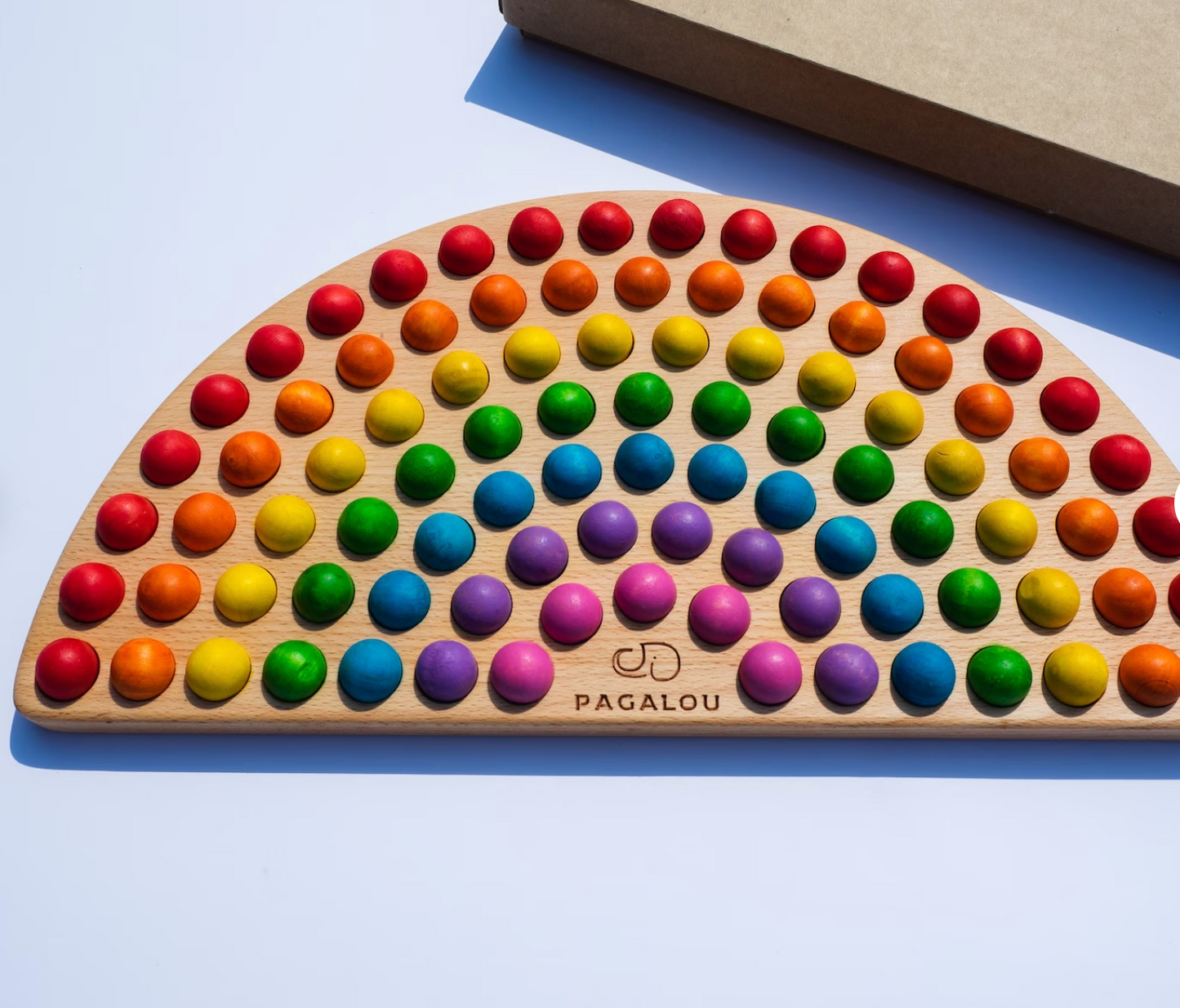 Jouet arc-en-ciel pour apprendre,