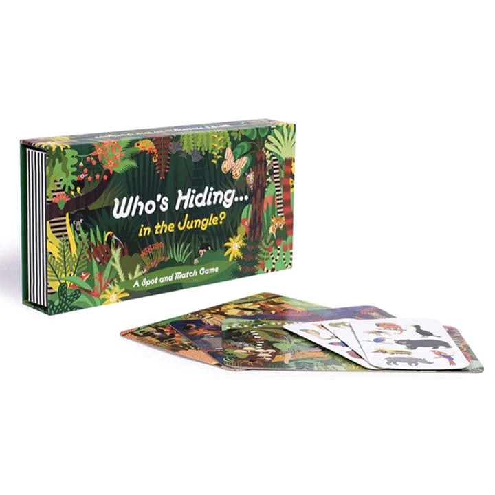 Qui se cache dans le jungle? un jeu d'association(spot & match)