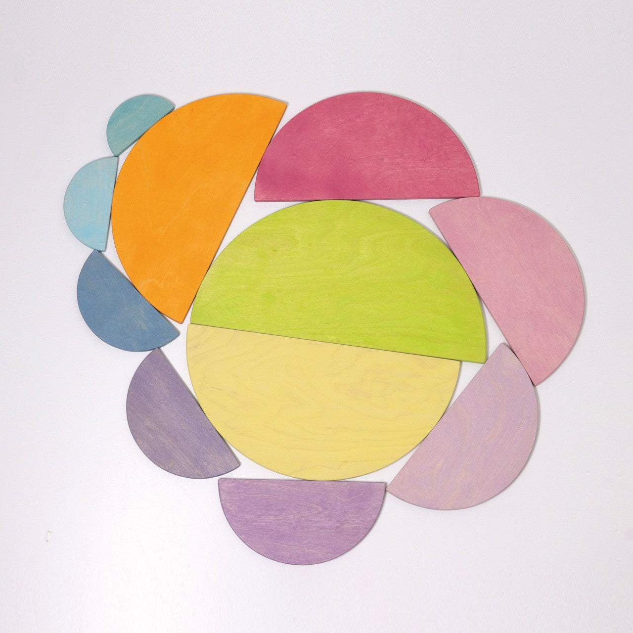Demi-cercles pastel