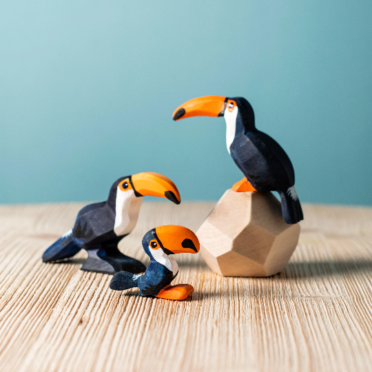 Toucan en bois