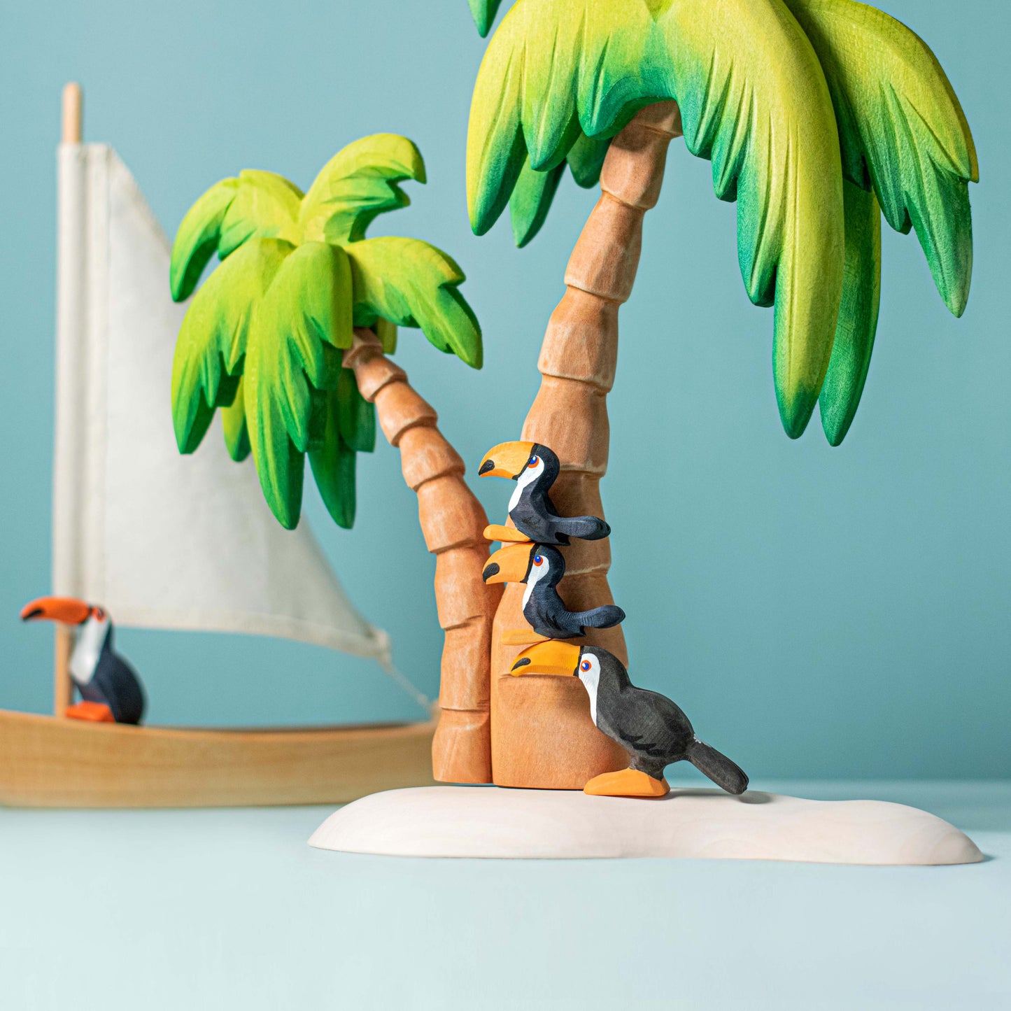 Toucan en bois