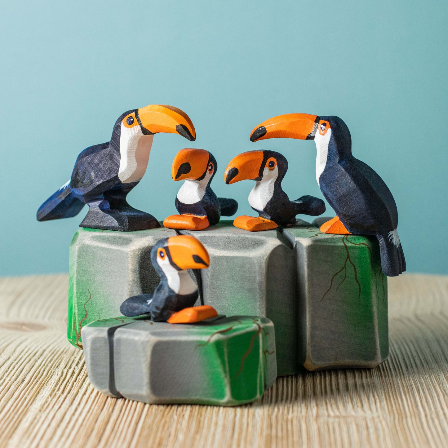 Toucan en bois
