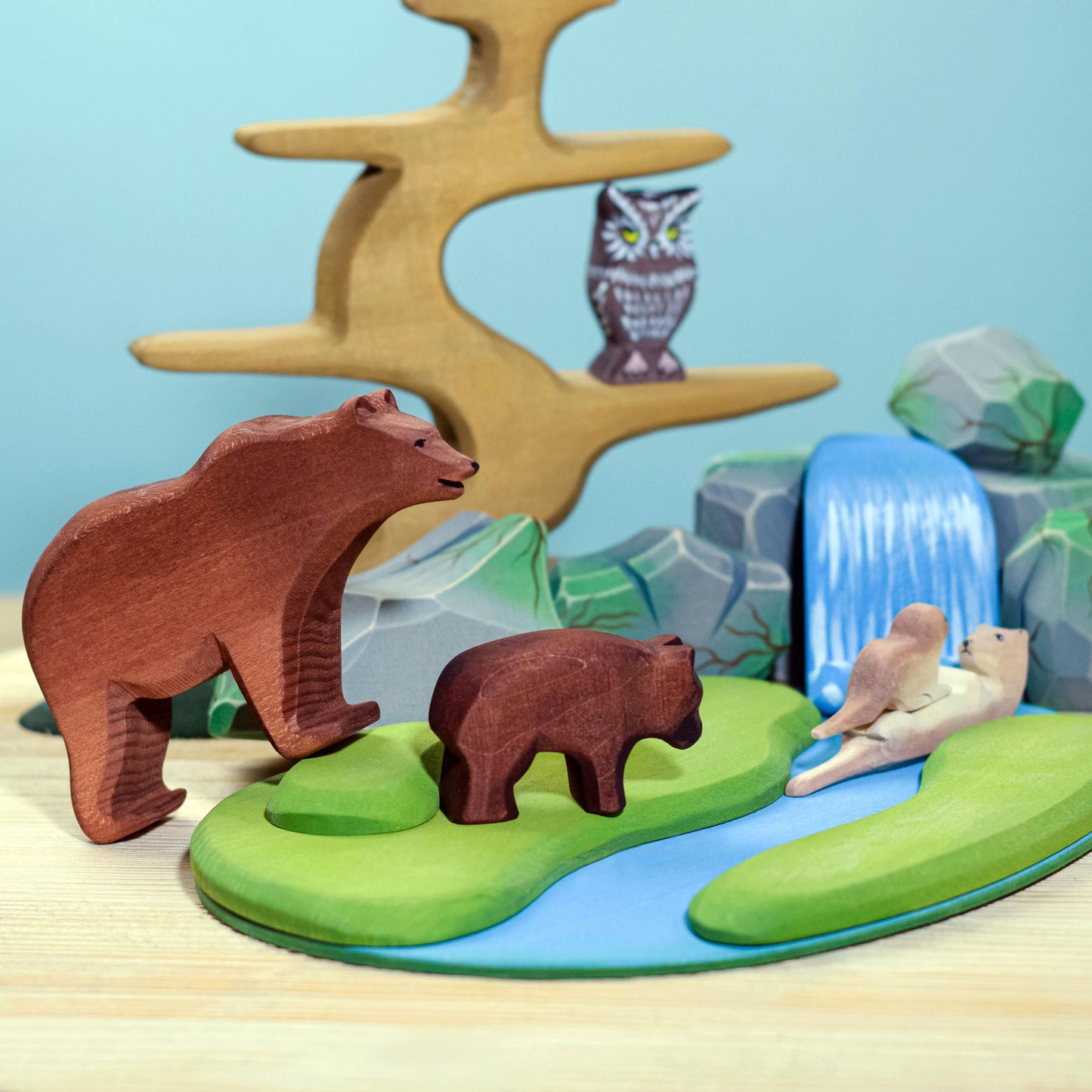 Ours et Ourson Brun