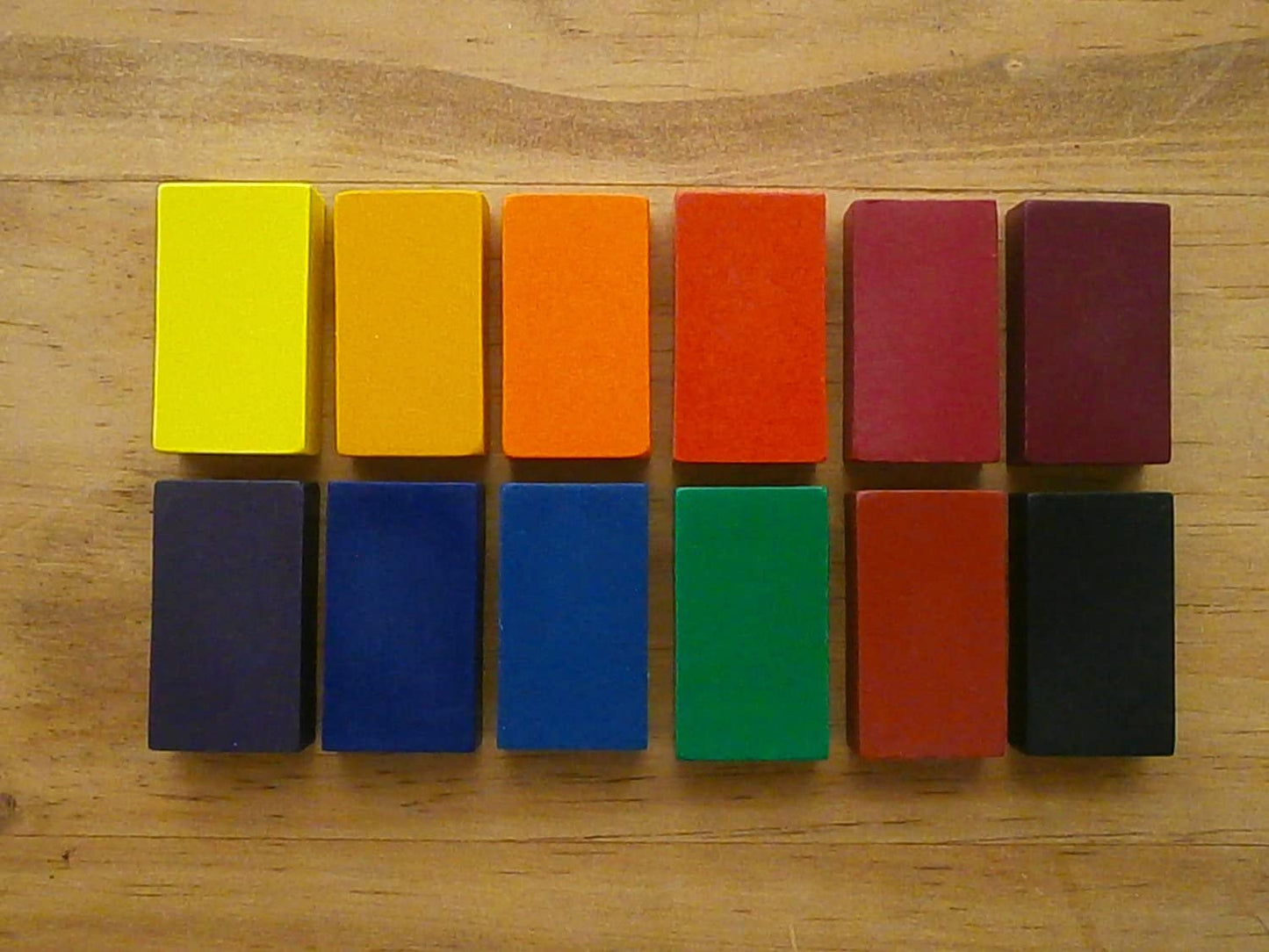 Crayons de cire d'abeille bio - 12 blocs