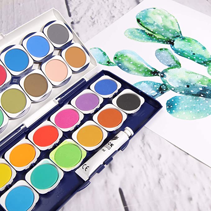set de peinture aquarelle - 24 couleurs