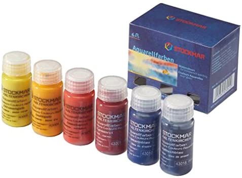 peintures à l'aquarelle - lot de 6