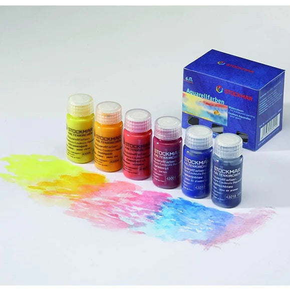 peintures à l'aquarelle - lot de 6
