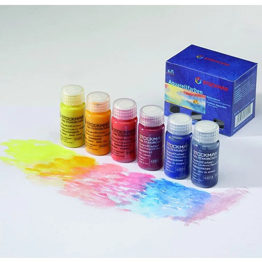 peintures à l'aquarelle - lot de 6