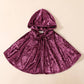capuche en velours de couleur unie