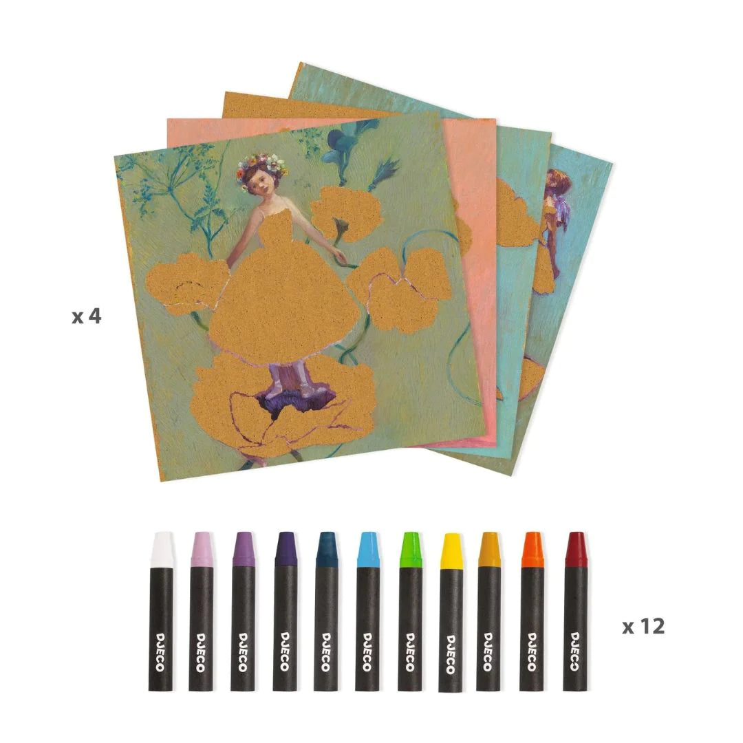 Crayons de cire Inspired by Edgar Degas