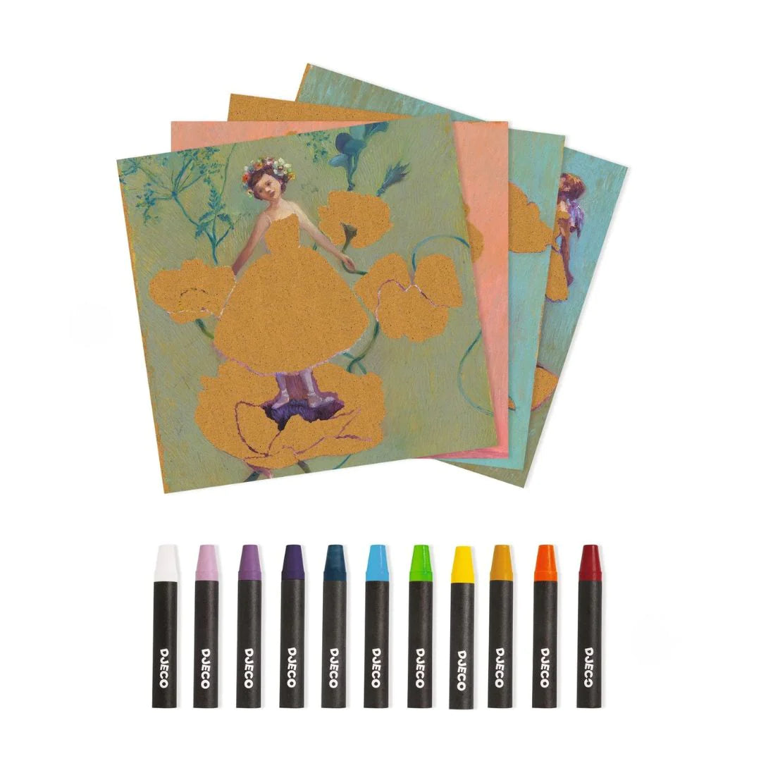 Crayons de cire Inspired by Edgar Degas