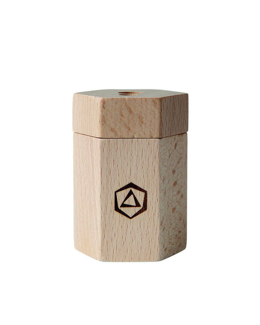 Taille-crayon double en bois