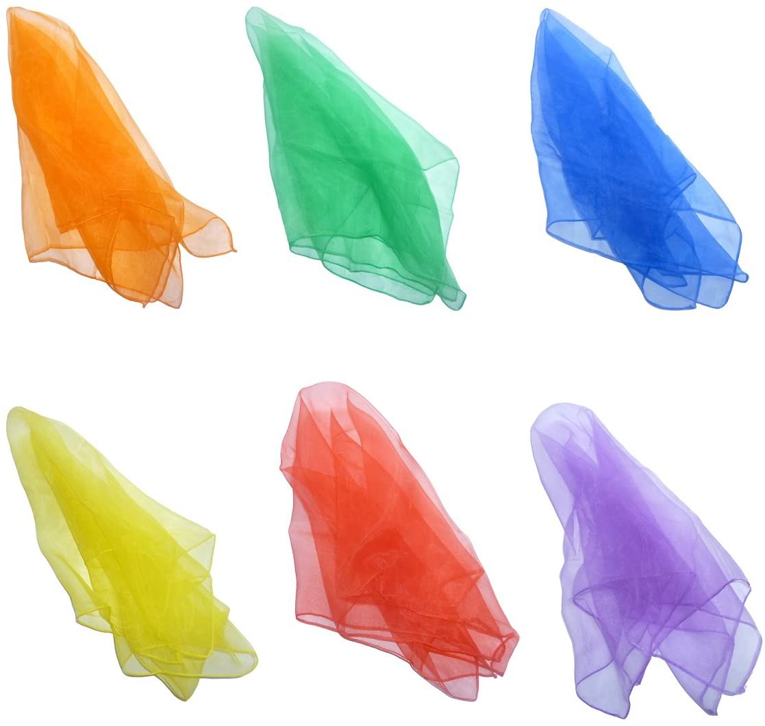 Lot de 6 écharpes de jonglerie de danse