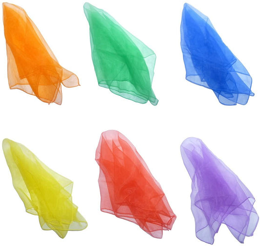 Lot de 6 écharpes de jonglerie de danse