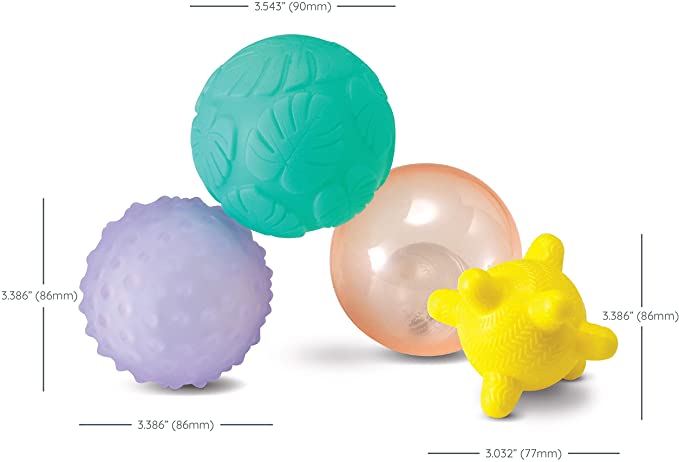 4 balles colorées