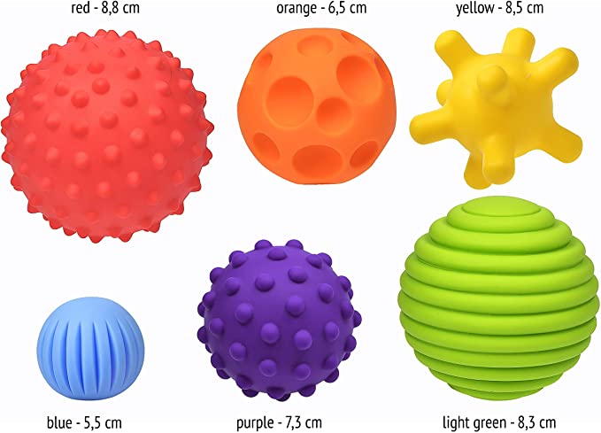 Kit de 6 Balles Sensorielles pour Bébé