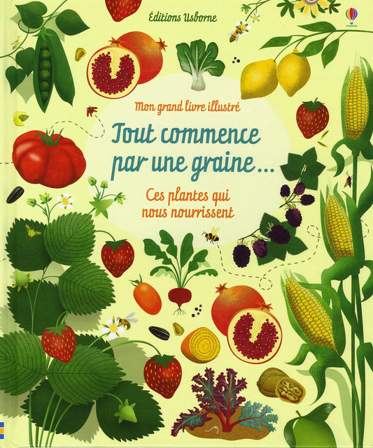 Tout commence par une graine... - Mon grand livre illustré
