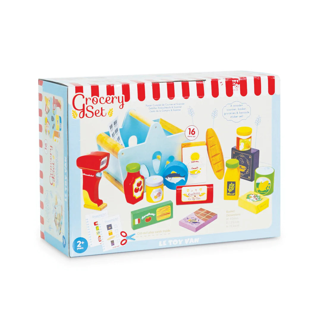 Épicerie en bois et jeu de scanner