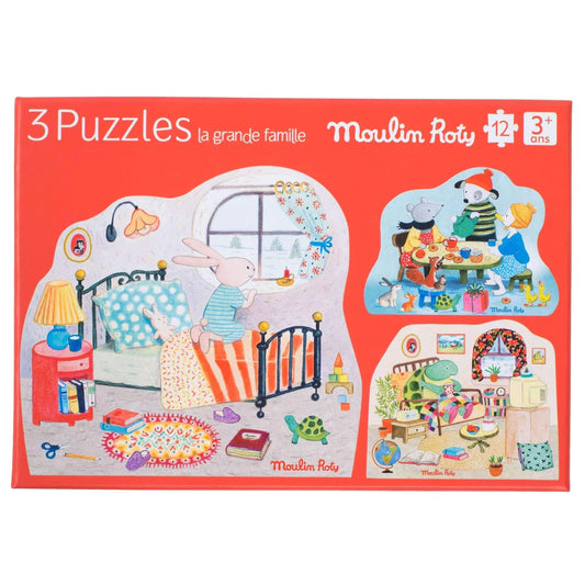 la grand famille - lot de 3, 12 pièces