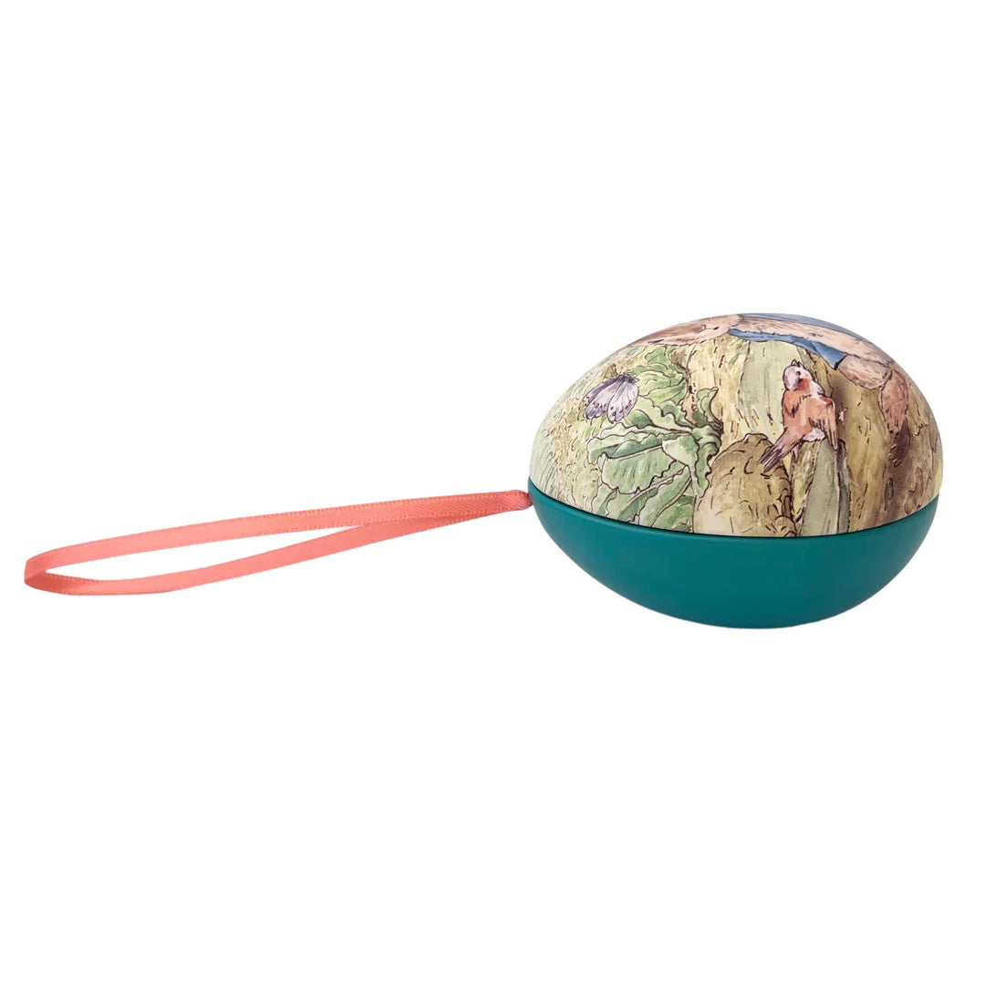 oeufs de Pierre lapin ; fond sarcelle