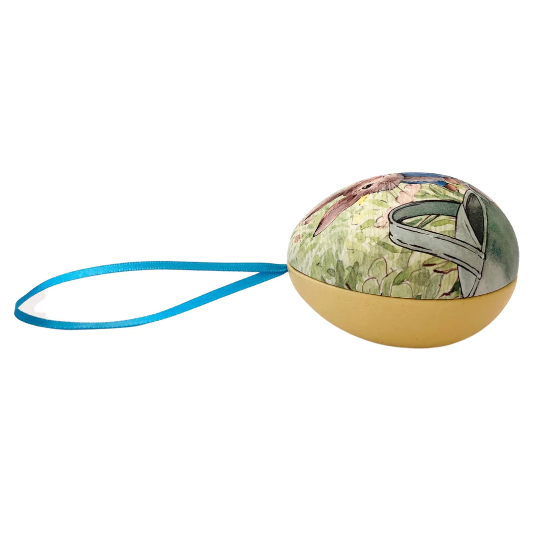oeufs de Pierre lapin ; fond Jaune
