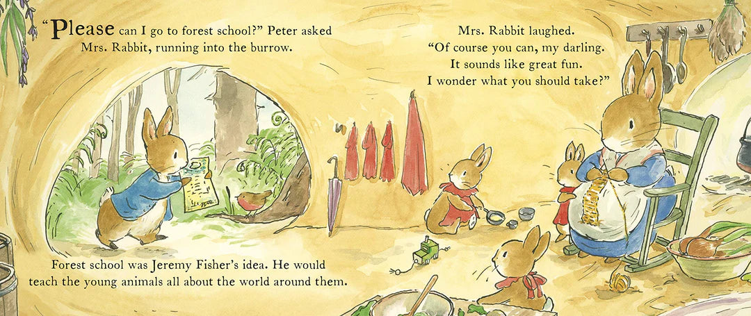 peter rabbit starting school