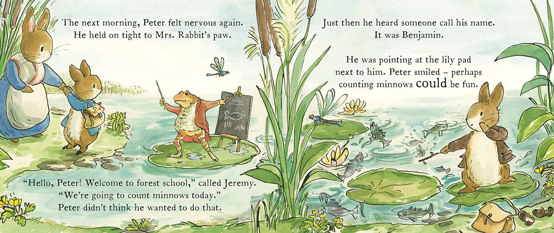peter rabbit starting school