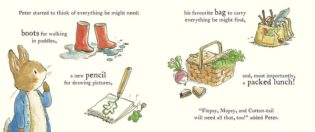 peter rabbit starting school