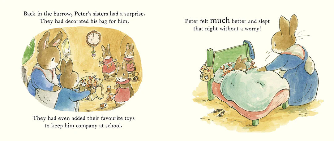 peter rabbit starting school
