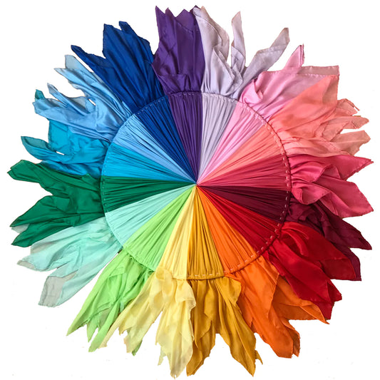 Foulard Soies de jeu de couleur unie