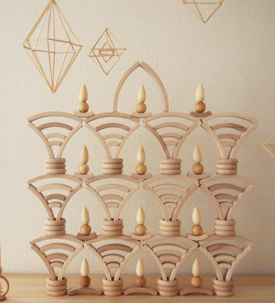 Abel bloque 72 piéces jeu de construction en bois