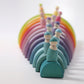Grand arc-en-ciel pastel