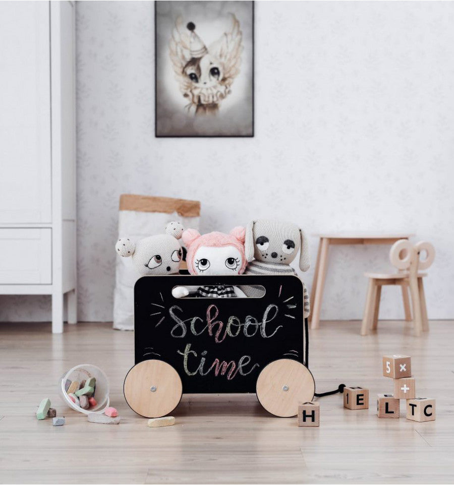 COFFRE A JOUETS SUR ROUES